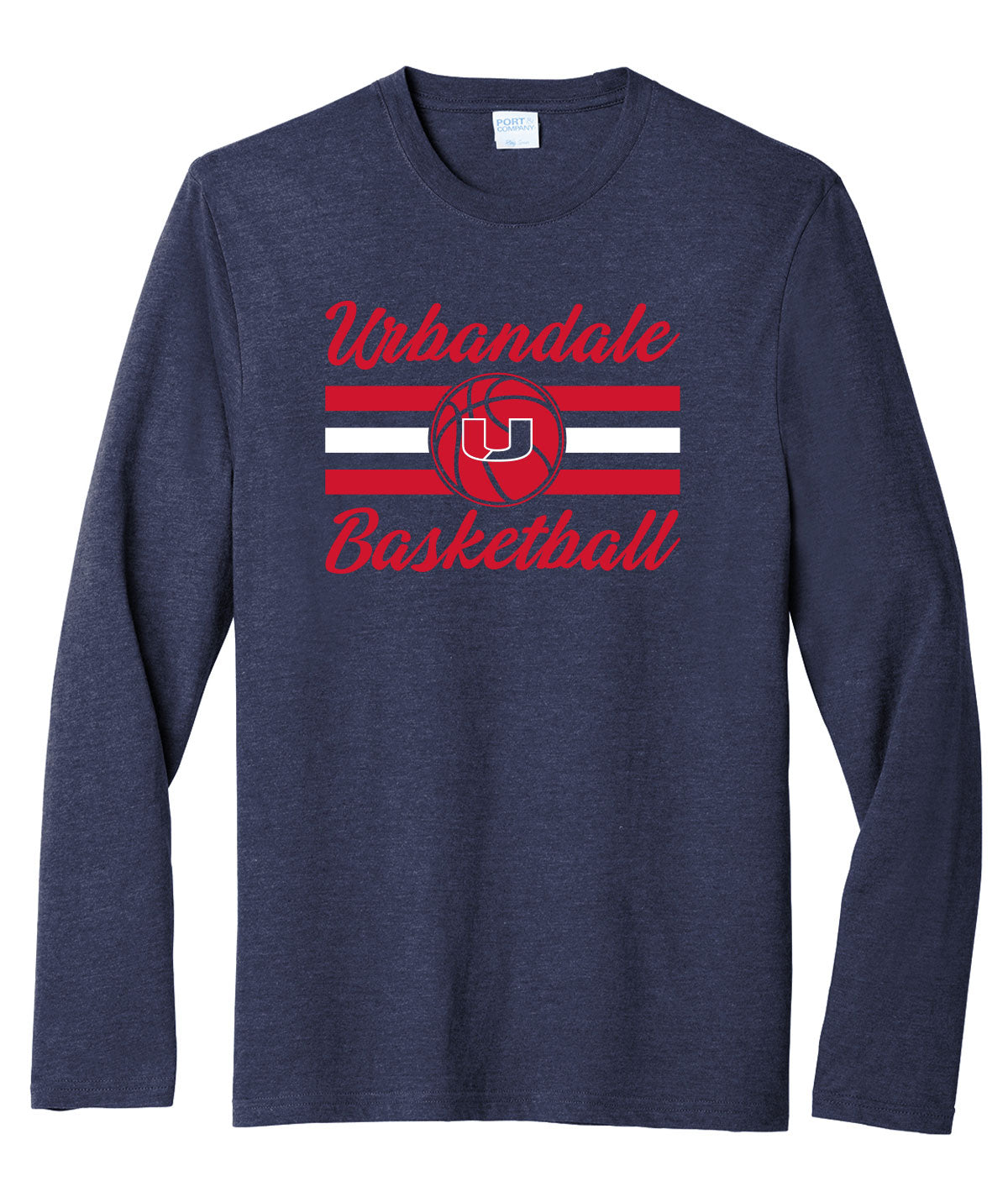 2025-2026 Urbandale Girls Basketball Stripes Long-Sleeve Soft Tee