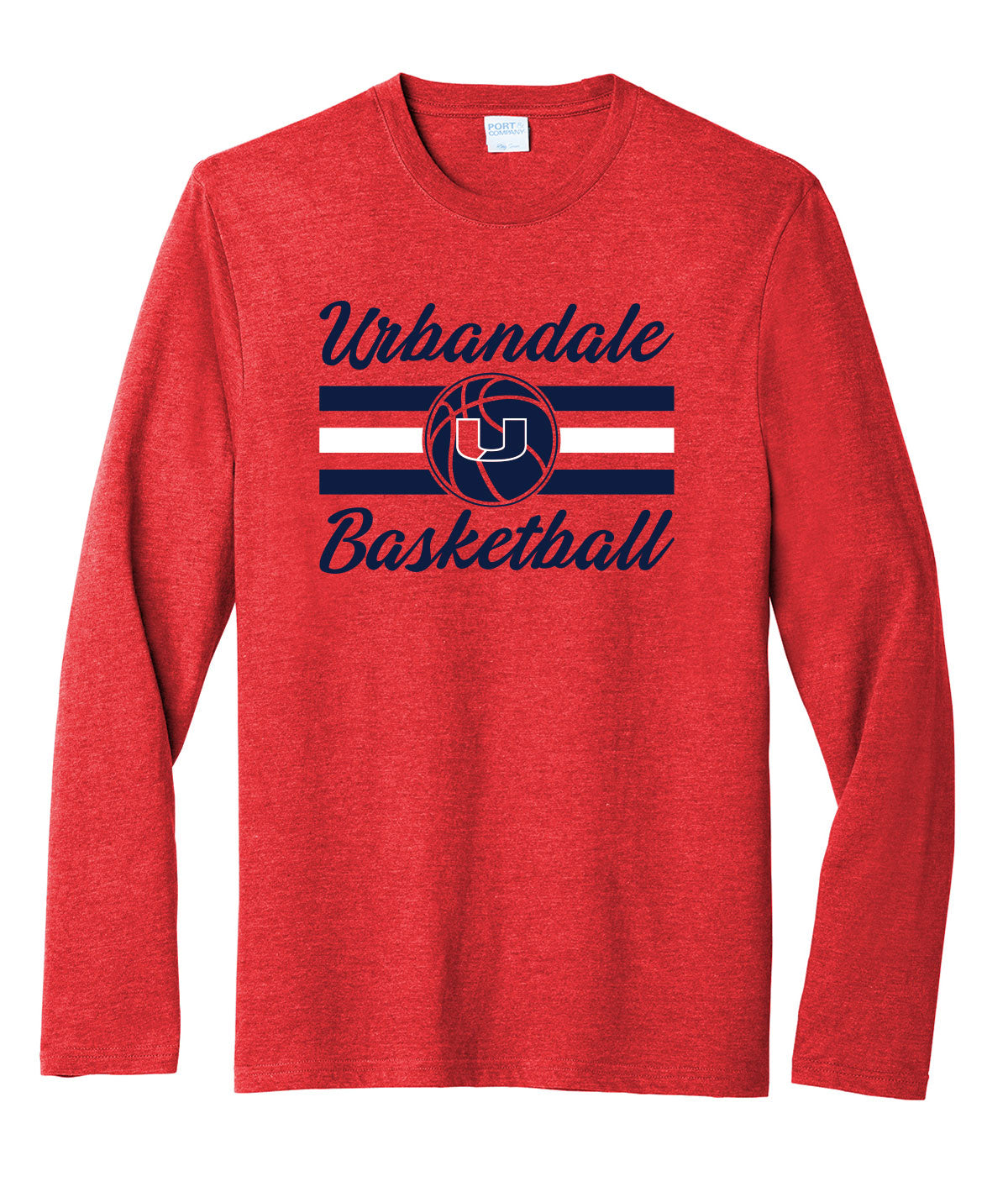 2025-2026 Urbandale Girls Basketball Stripes Long-Sleeve Soft Tee