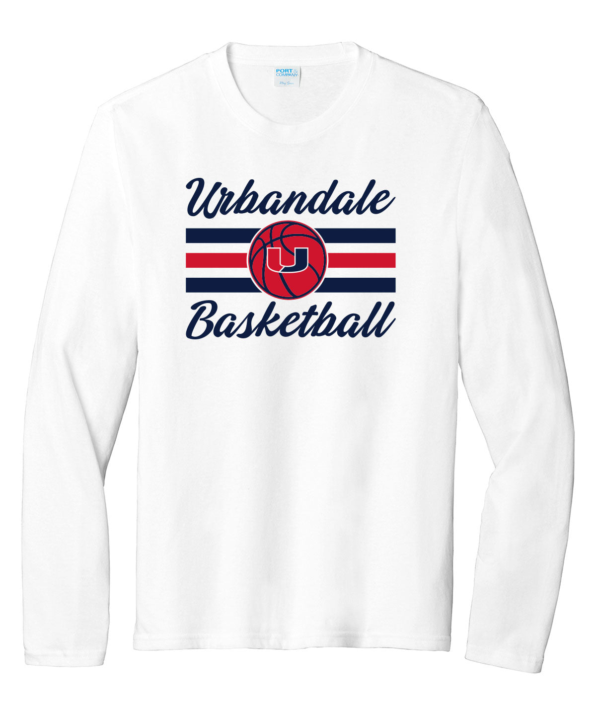 2025-2026 Urbandale Girls Basketball Stripes Long-Sleeve Soft Tee