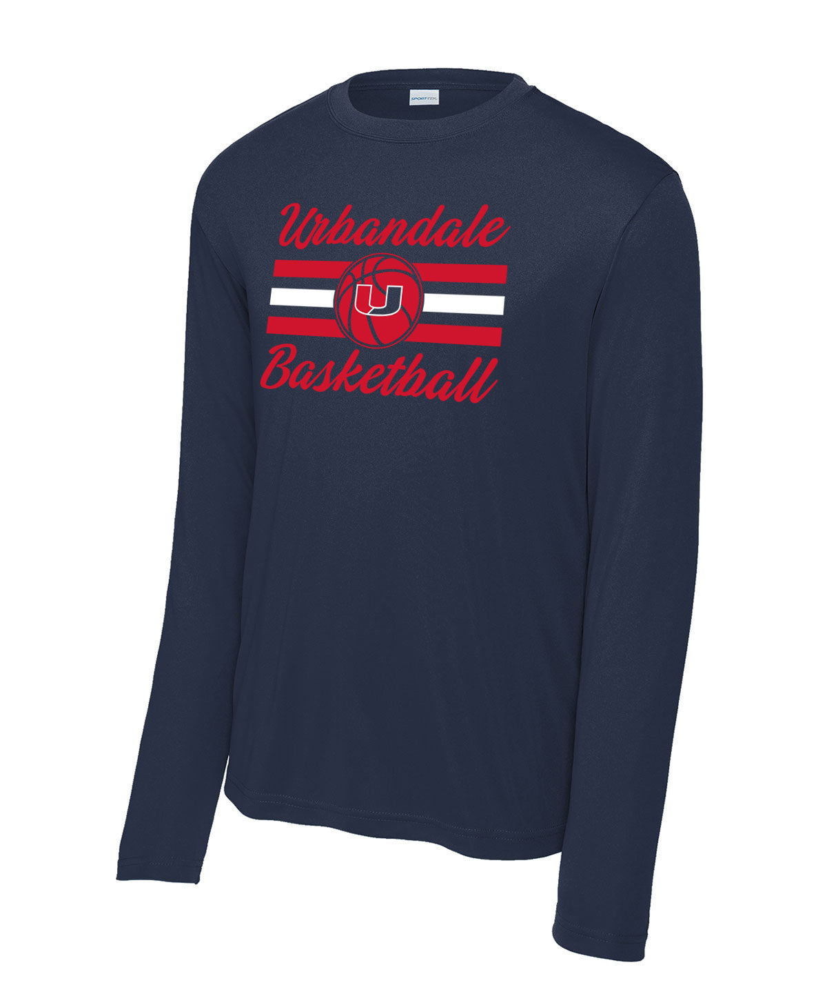 2025-2026 Urbandale Girls Basketball Stripes Performance Long-Sleeve Tee