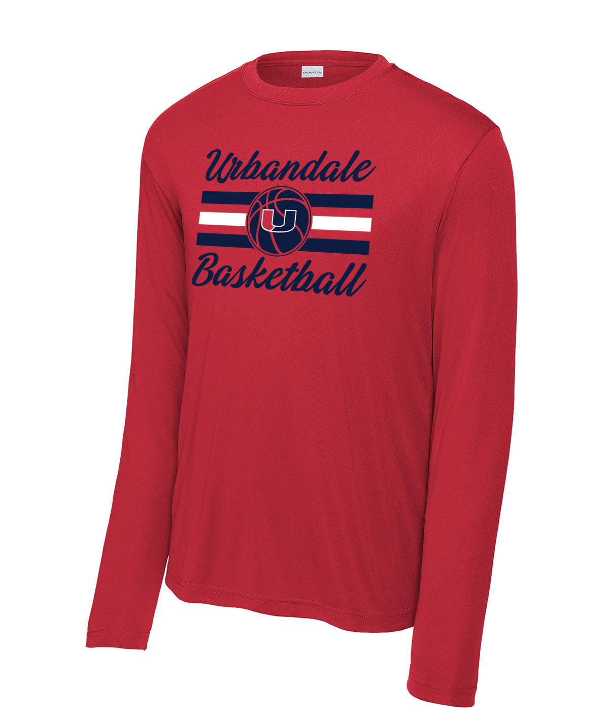 2025-2026 Urbandale Girls Basketball Stripes Performance Long-Sleeve Tee