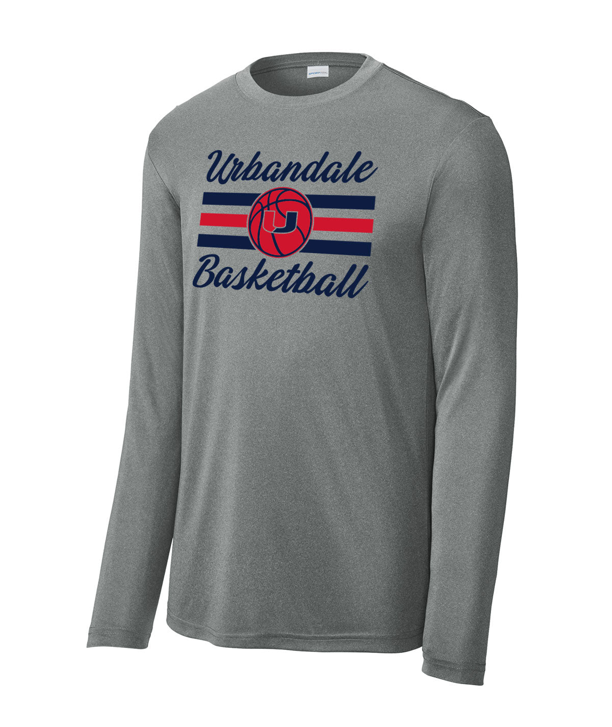 2025-2026 Urbandale Girls Basketball Stripes Performance Long-Sleeve Tee
