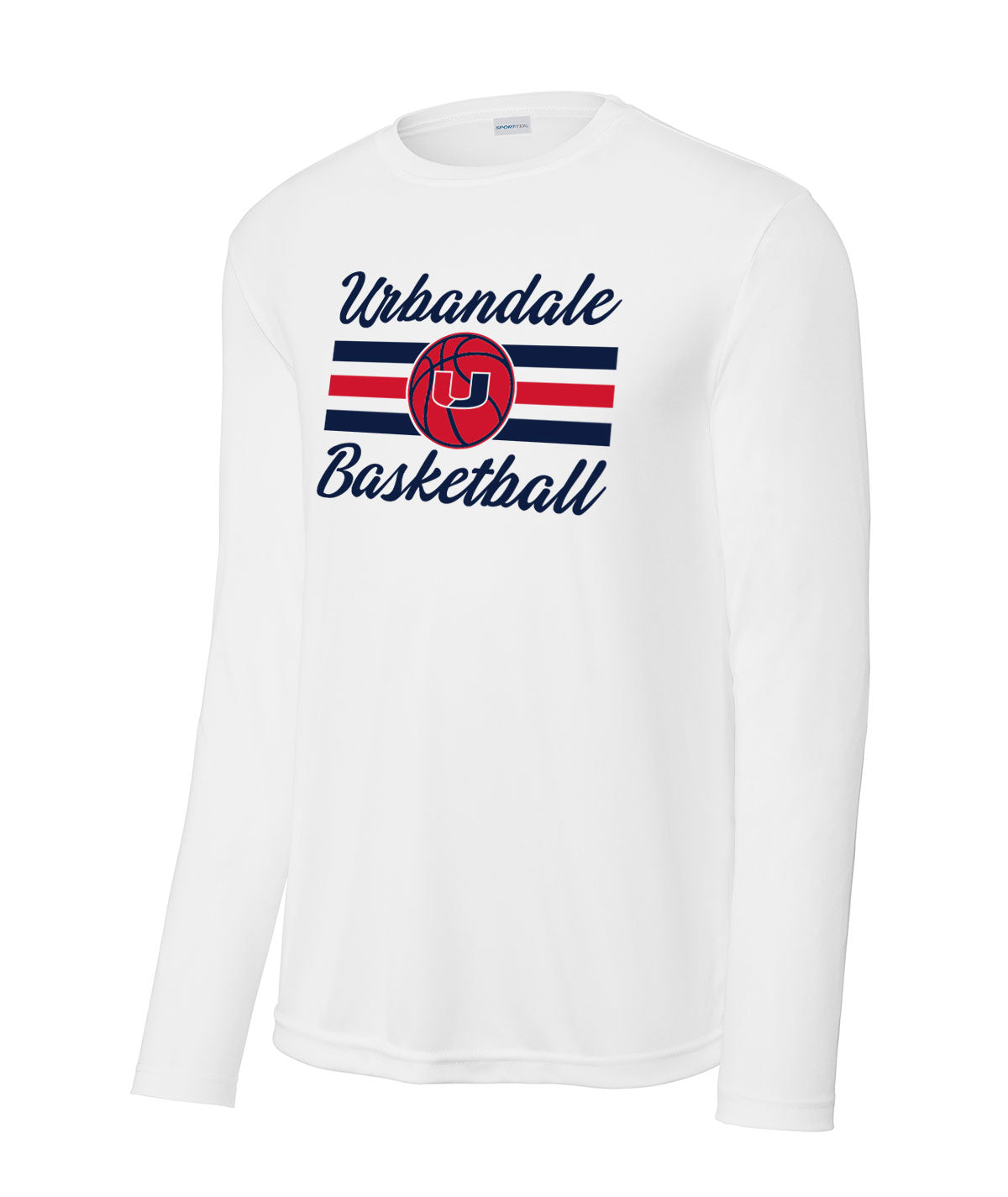 2025-2026 Urbandale Girls Basketball Stripes Performance Long-Sleeve Tee