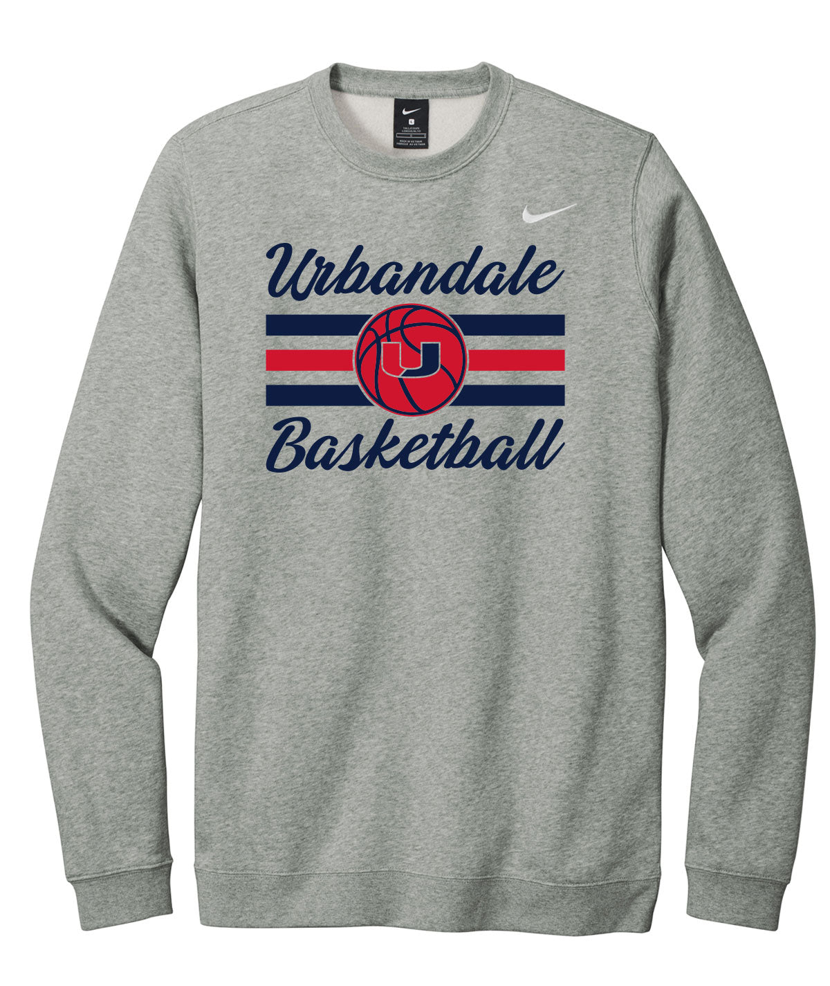 2025-2026 Urbandale Girls Basketball Stripes Nike Crewneck Fleece