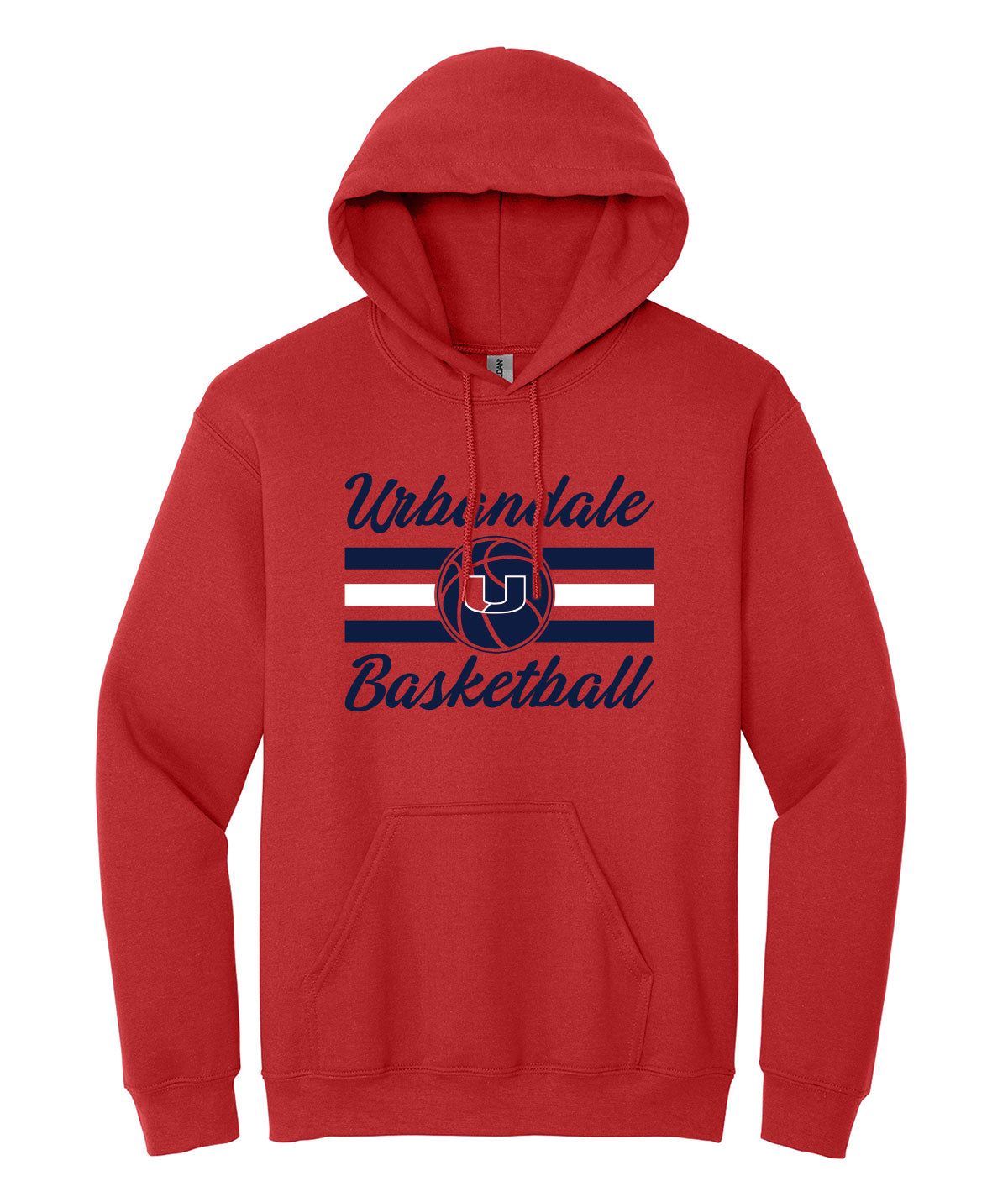 2025-2026 Urbandale Girls Basketball Striped Hooded Sweatshirt