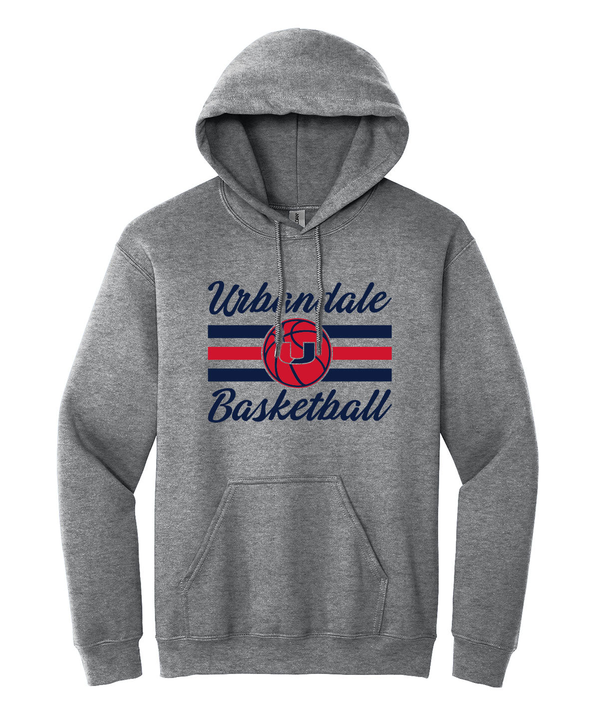 2025-2026 Urbandale Girls Basketball Striped Hooded Sweatshirt