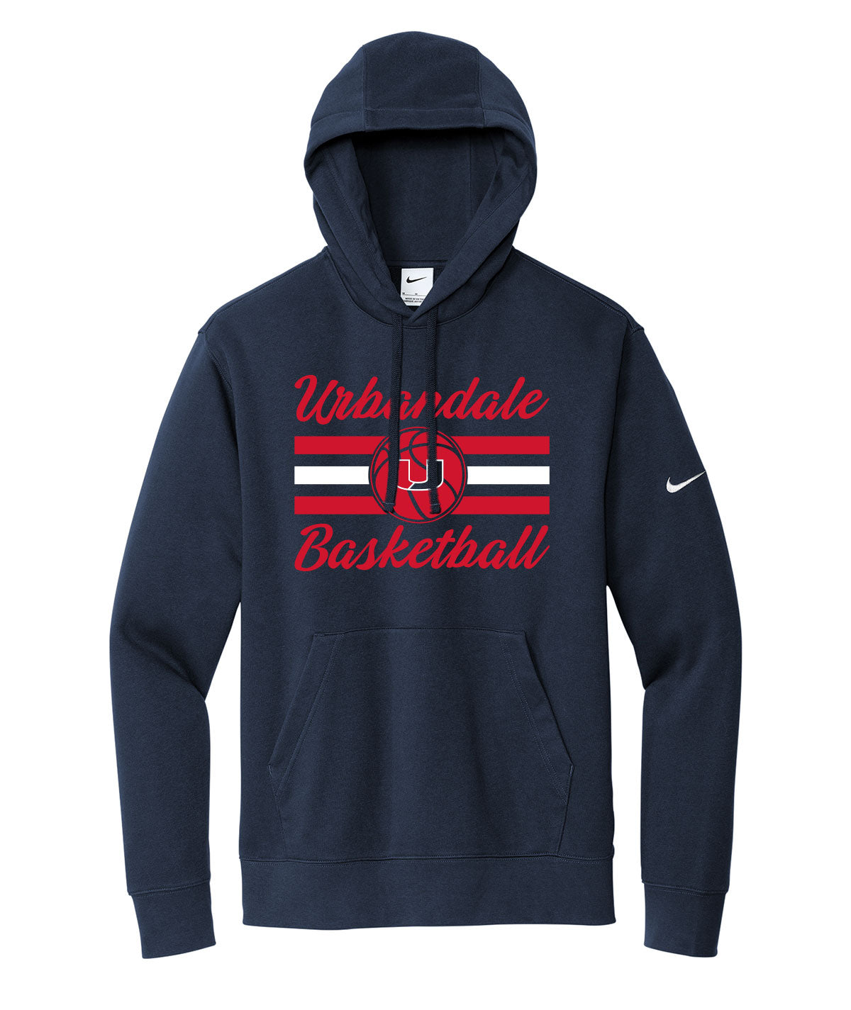 2025-2026 Urbandale Girls Basketball Stripes Nike Fleece Hoodie