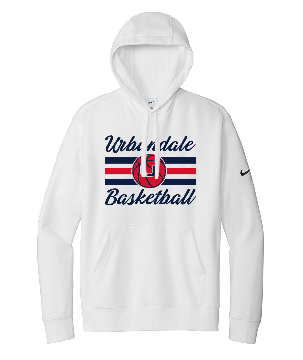 2025-2026 Urbandale Girls Basketball Stripes Nike Fleece Hoodie