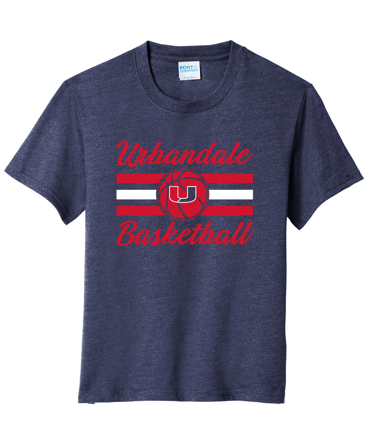 2025-2026 Urbandale Girls Basketball Stripes Youth Soft Tee