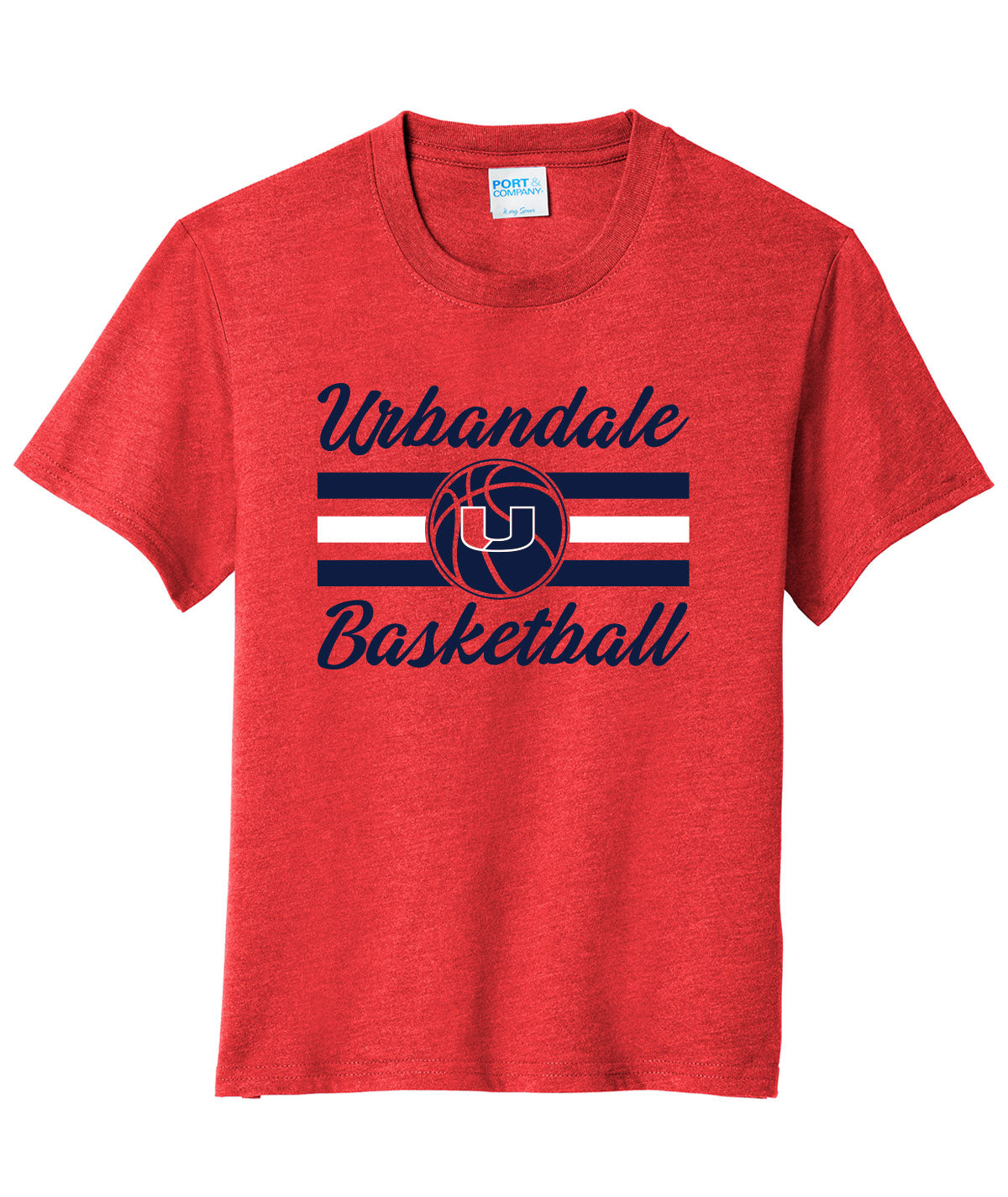2025-2026 Urbandale Girls Basketball Stripes Youth Soft Tee