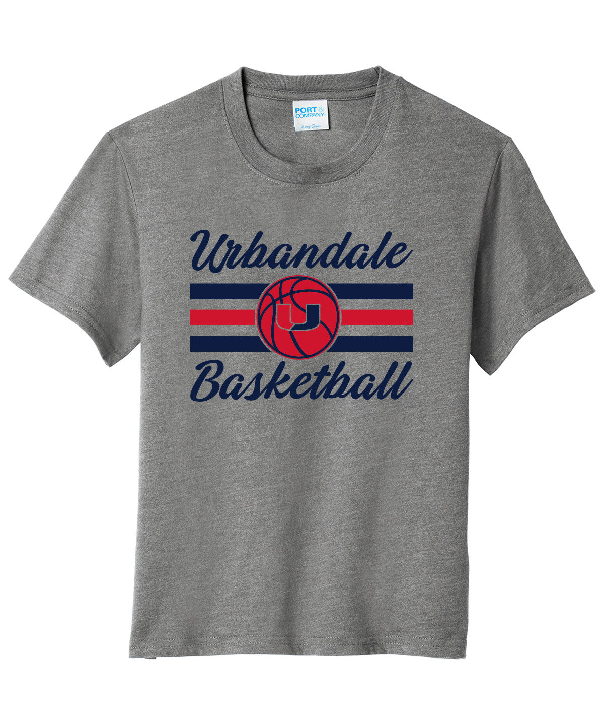 2025-2026 Urbandale Girls Basketball Stripes Youth Soft Tee