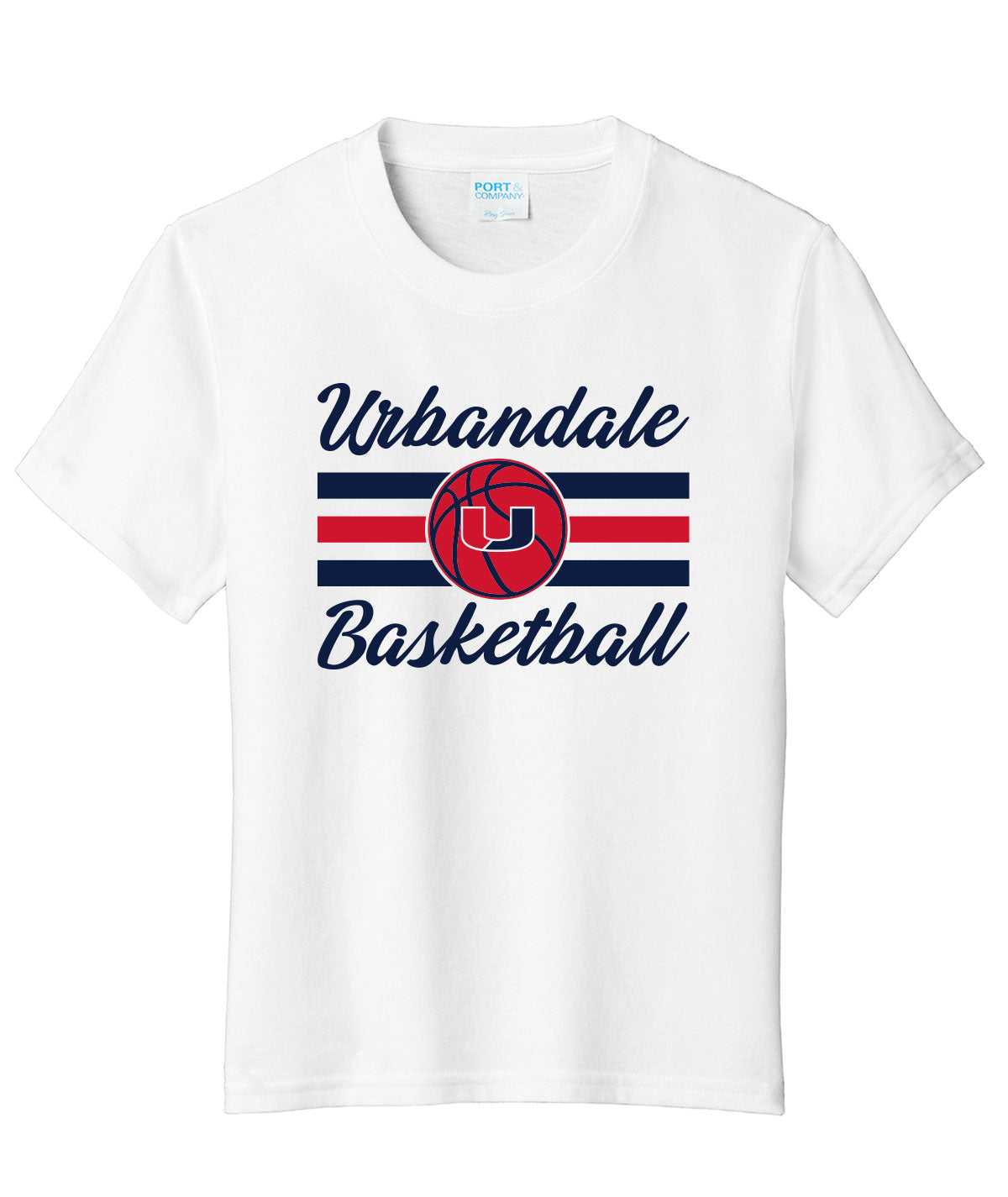 2025-2026 Urbandale Girls Basketball Stripes Youth Soft Tee