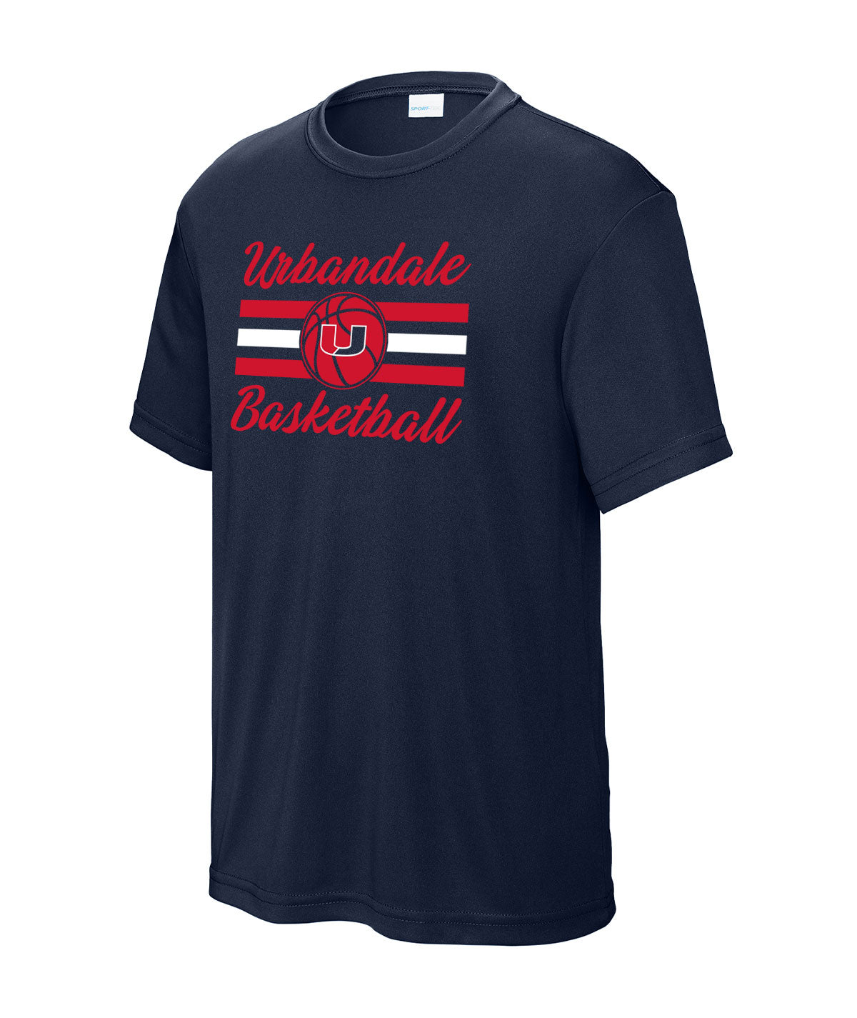 2025-2026 Urbandale Girls Basketball Stripes Youth Performance Tee