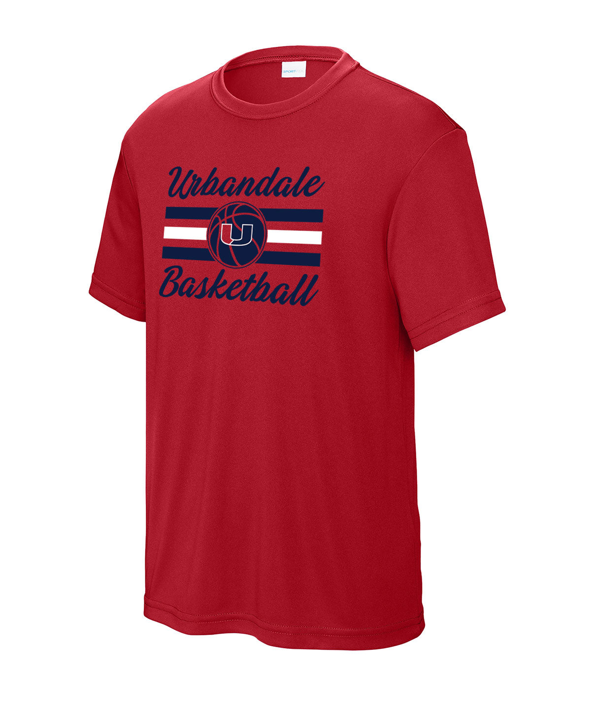 2025-2026 Urbandale Girls Basketball Stripes Youth Performance Tee