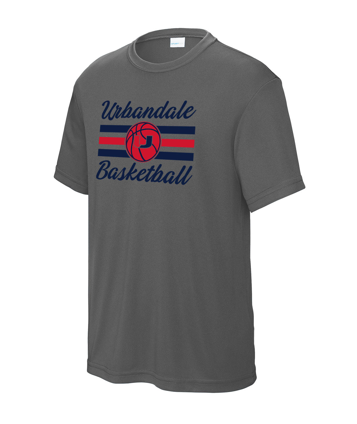 2025-2026 Urbandale Girls Basketball Stripes Youth Performance Tee