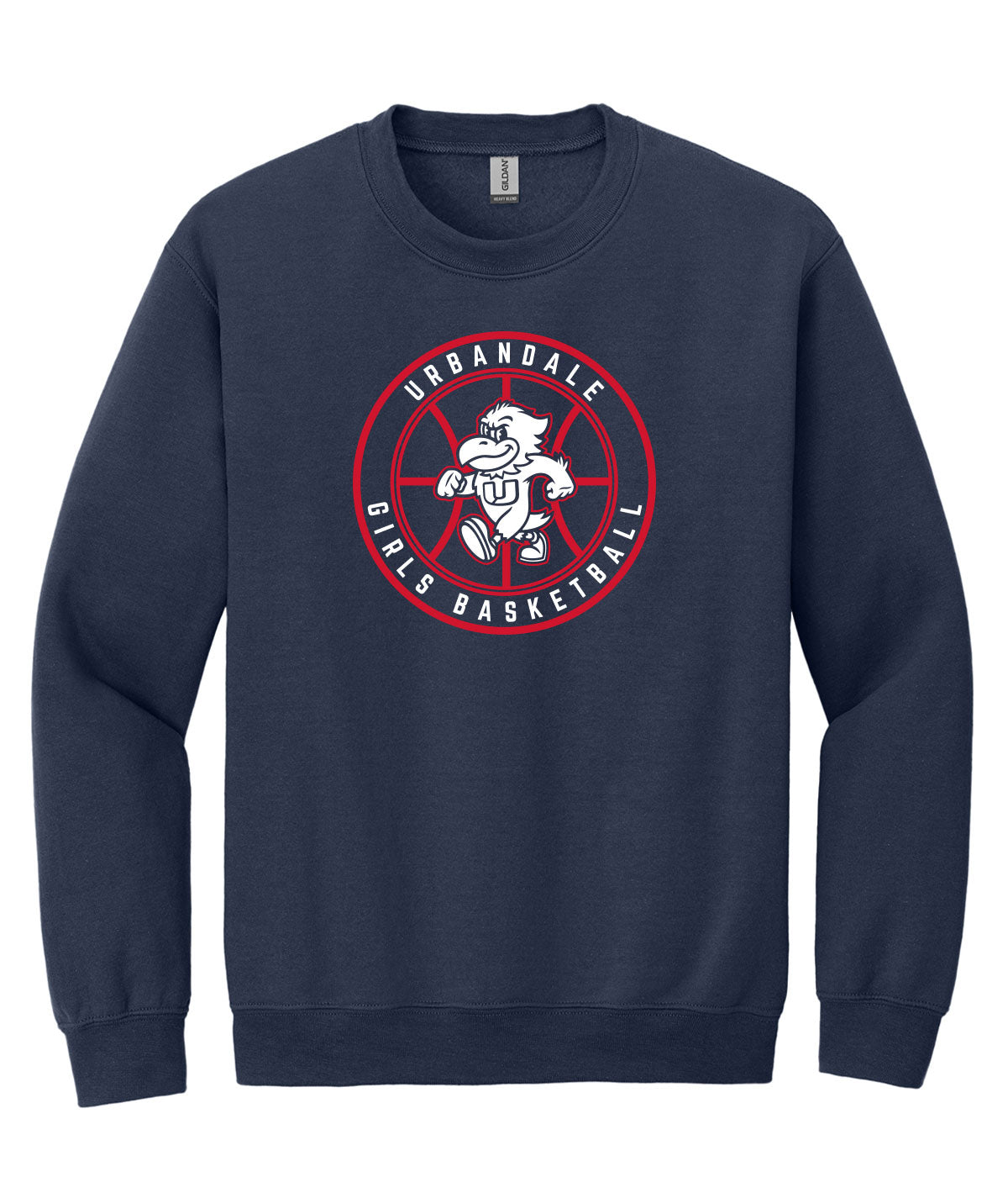 2025-2026 Urbandale Girls Basketball Roundel Crewneck Sweatshirt