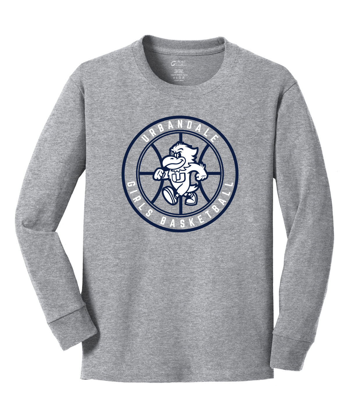 2025-2026 Urbandale Girls Basketball Roundel Youth Long-Sleeve Soft Tee