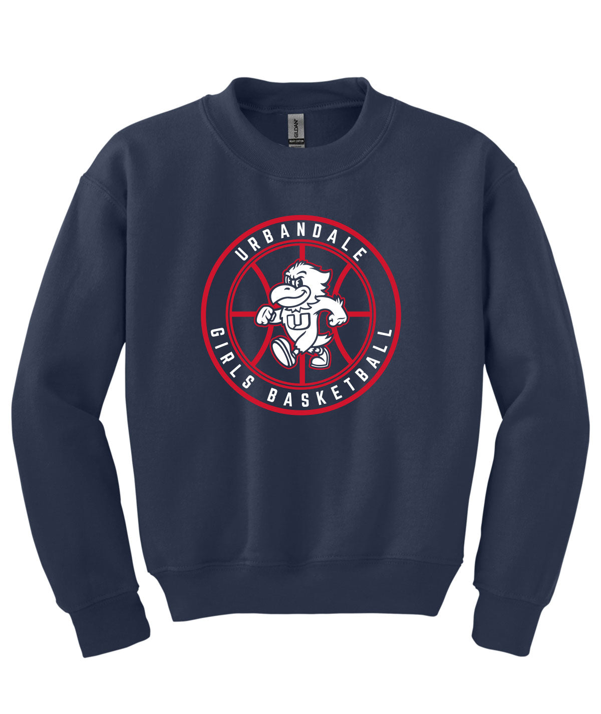 2025-2026 Urbandale Girls Basketball Roundel Youth Crewneck Sweatshirt