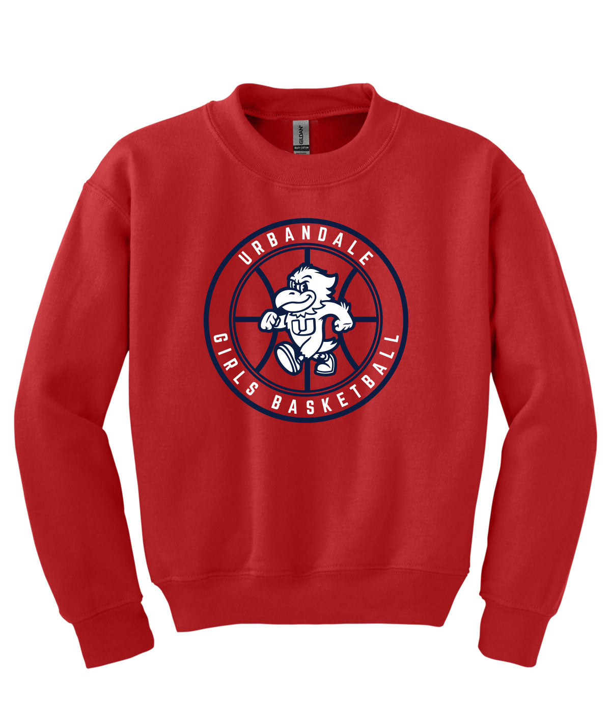 2025-2026 Urbandale Girls Basketball Roundel Youth Crewneck Sweatshirt