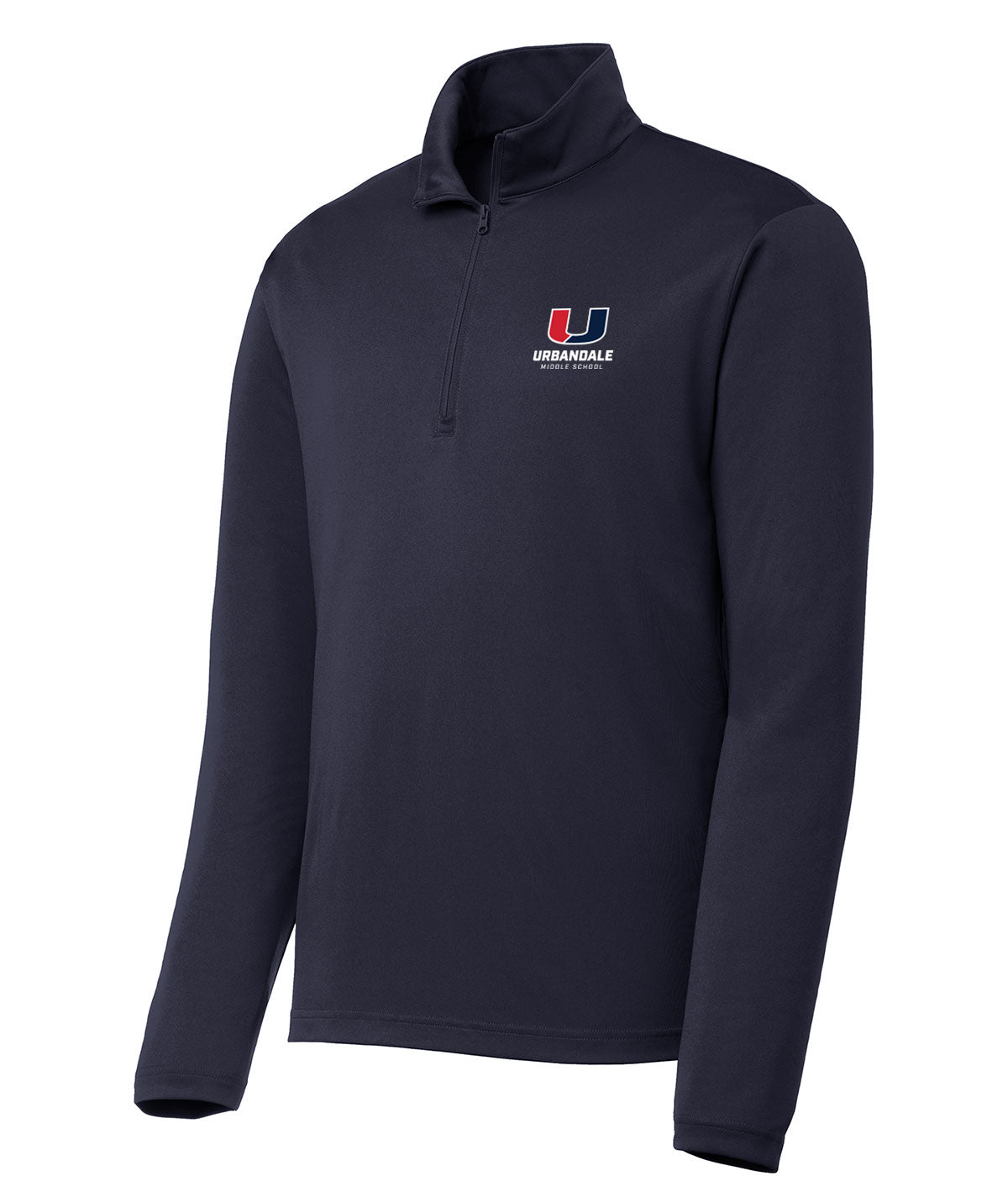Middle School Pride 1/4 Zip Solid Pullover